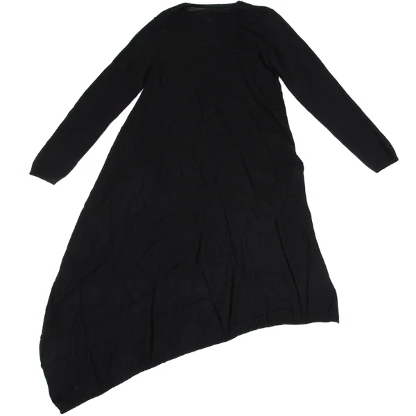 Yohji Yamamoto FEMME Crackle Weave Asymmetrical Knit Dress K-170143_009