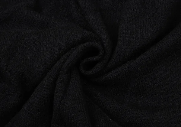 Yohji Yamamoto FEMME Crackle Weave Asymmetrical Knit Dress K-170143_010