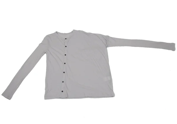 Yohji Yamamoto FEMME Cotton Jersey Asymmetrical Cardigan K-170146_002