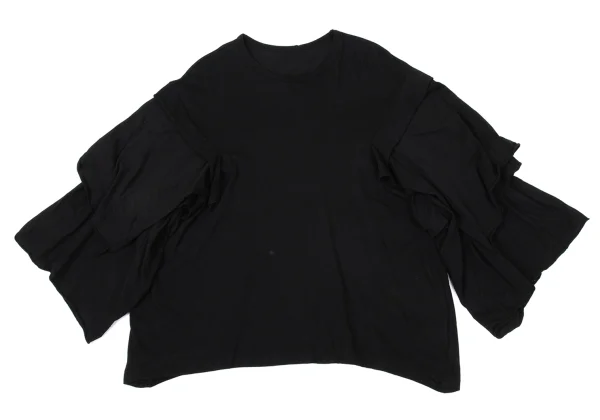 Yohji Yamamoto FEMME Frill Sleeve T Shirt K-170148_002