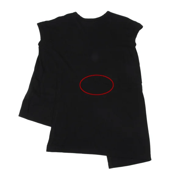 Yohji Yamamoto FEMME Asymmetrical French Sleeve T Shirt K-170149_008