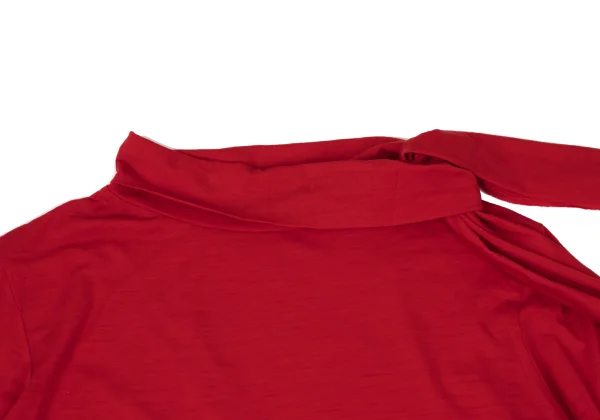 Yohji Yamamoto FEMME Tie Neck Wool Knit Top K-170150_004
