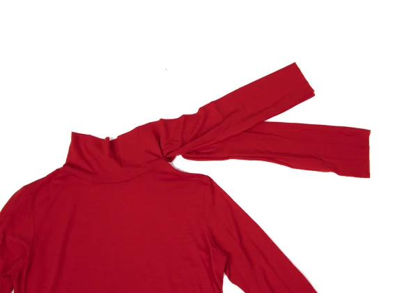 Yohji Yamamoto FEMME Tie Neck Wool Knit Top K-170150_005