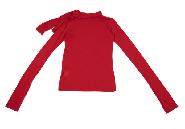 Yohji Yamamoto FEMME Tie Neck Wool Knit Top K-170150_011