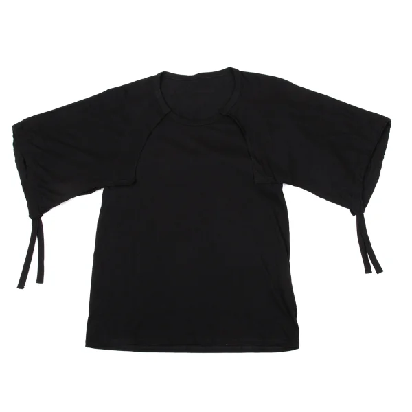 Yohji Yamamoto FEMME Layered Switching Raglan T Shirt Black 2 K-170151_001