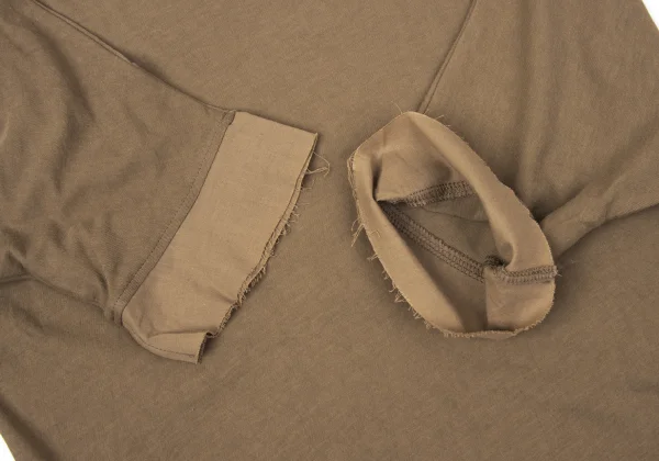 Yohji Yamamoto FEMME Cuff Switching Turtleneck T Shirt K-170152_008