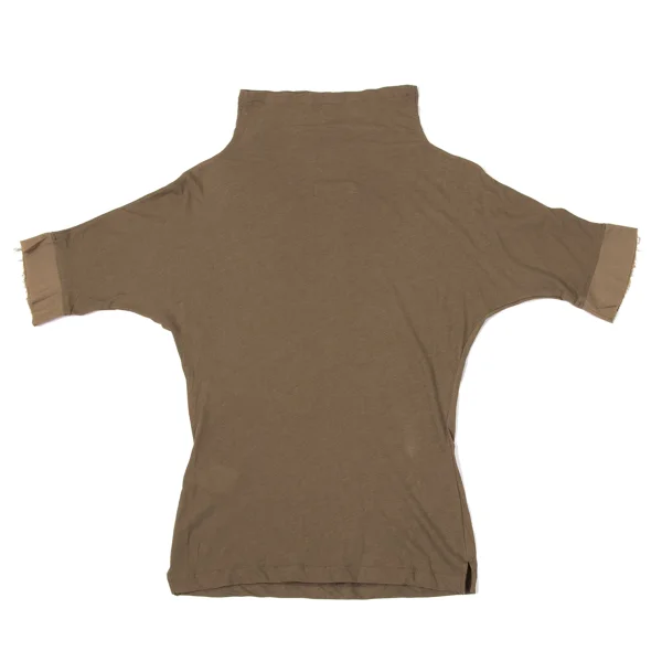 Yohji Yamamoto FEMME Cuff Switching Turtleneck T Shirt K-170152_011