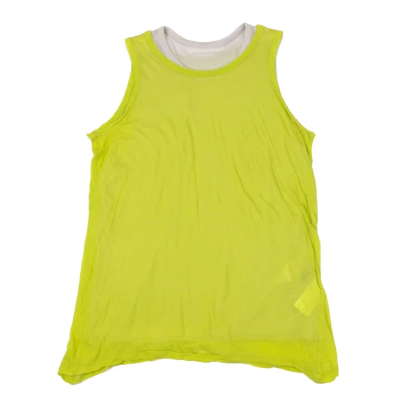 Yohji Yamamoto FEMME Bicolor Layered Tank Top K-170155_002