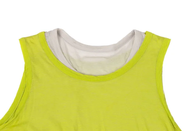 Yohji Yamamoto FEMME Bicolor Layered Tank Top K-170155_003
