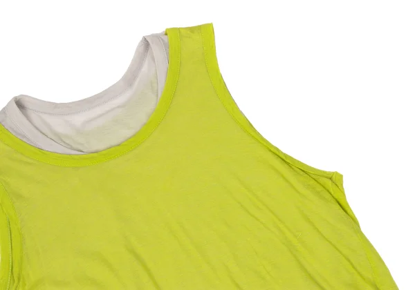 Yohji Yamamoto FEMME Bicolor Layered Tank Top K-170155_004
