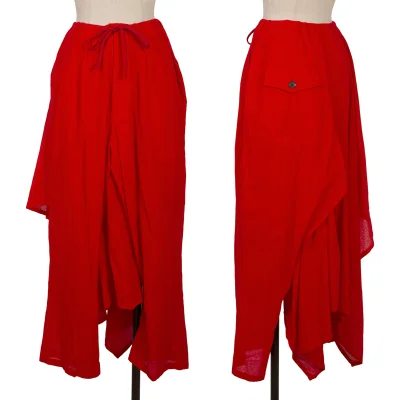 Yohji Yamamoto FEMME Cotton Pants Motif Skirt