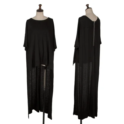 REGULATION yohji yamamoto Linen Blend Long Tail Knit Top