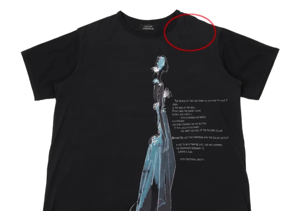 Yohji Yamamoto collections Drawing Poem Printed T-Shirt K-170159_002