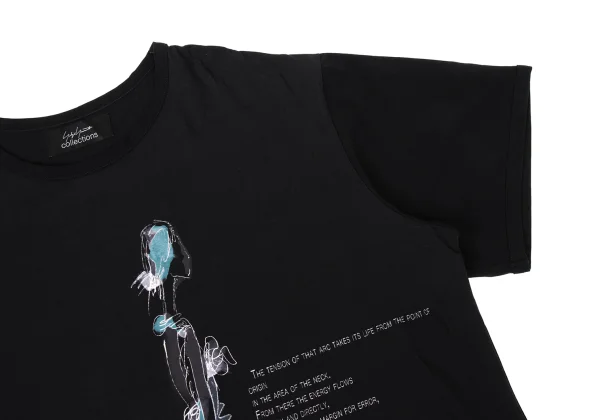 Yohji Yamamoto collections Drawing Poem Printed T-Shirt K-170159_005