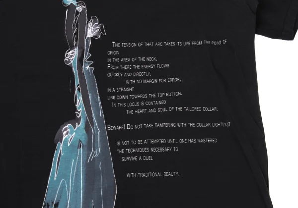 Yohji Yamamoto collections Drawing Poem Printed T-Shirt K-170159_008