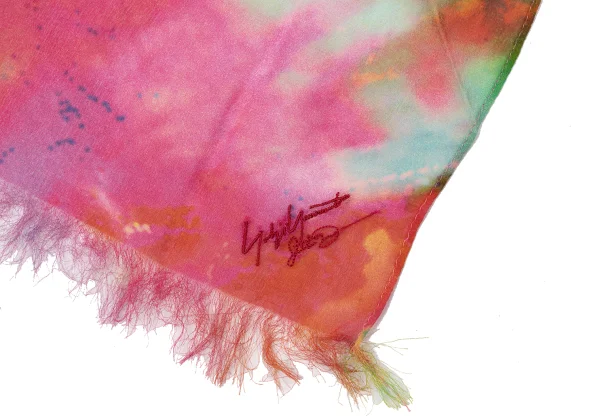 Yohji Yamamoto FEMME Colorful Silk Printed Scarf K-170163_006