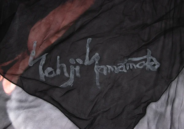 Yohji yamamoto discord Bird Print Sheer Scarf K-170164_007