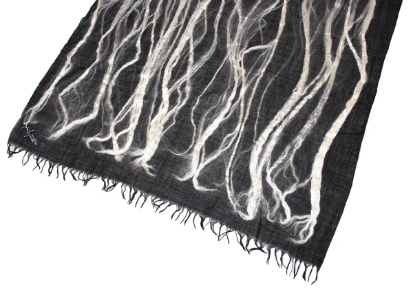 Yohji yamamoto discord Silk Woven Scarf K-170166_003