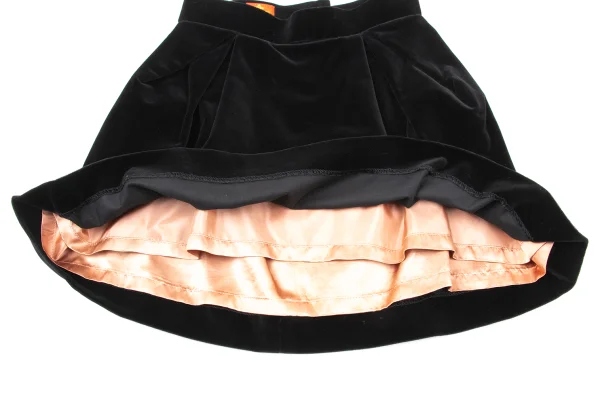 Vivienne Westwood Tuck Design Velour Mini Skirt K-170171_005