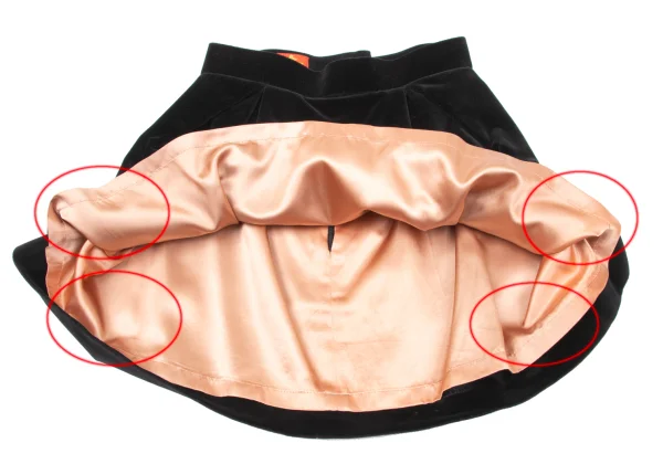 Vivienne Westwood Tuck Design Velour Mini Skirt K-170171_006