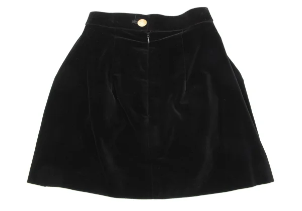 Vivienne Westwood Tuck Design Velour Mini Skirt K-170171_011