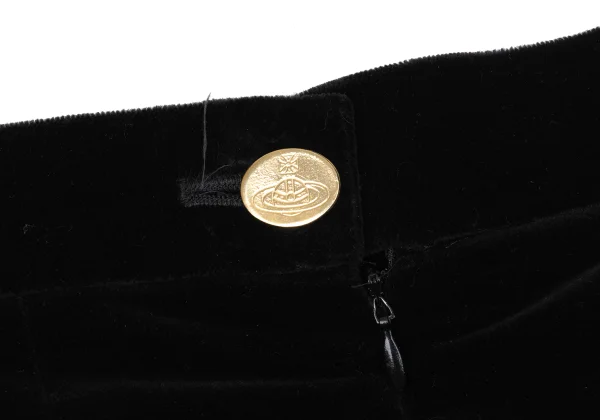 Vivienne Westwood Tuck Design Velour Mini Skirt K-170171_012