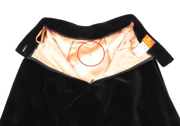Vivienne Westwood Tuck Design Velour Mini Skirt K-170171_013