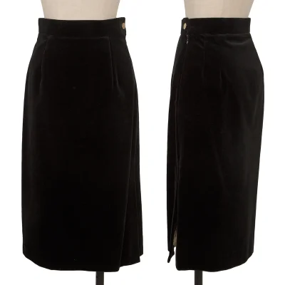 Vivienne Westwood Side Slit Velour Skirt