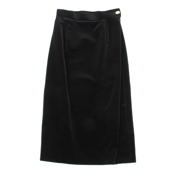 Vivienne Westwood Side Slit Velour Skirt K-170173_002