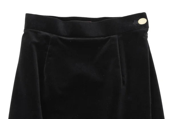 Vivienne Westwood Side Slit Velour Skirt K-170173_003