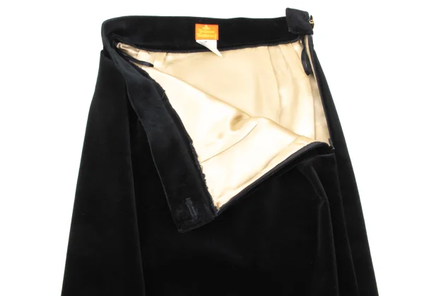 Vivienne Westwood Side Slit Velour Skirt K-170173_005
