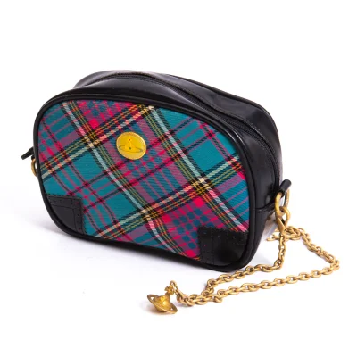Vivienne Westwood Check Chain Shoulder Pouch