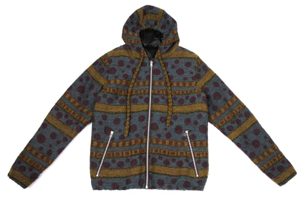 M.&KYOKO Jacquard Reversible Zip Hooded Blouson K-170178_003