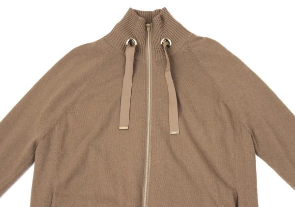 HERNO RESORT Wool Padded Double-zip Long Knit Blouson K-170180_003