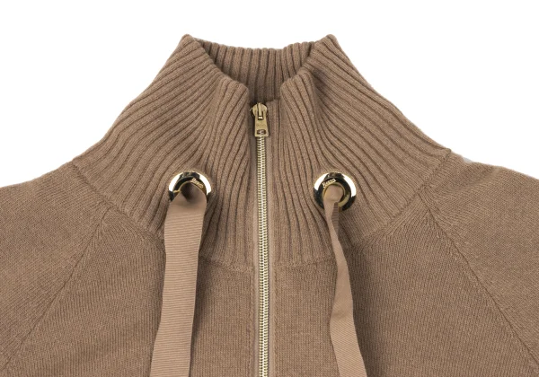 HERNO RESORT Wool Padded Double-zip Long Knit Blouson K-170180_004