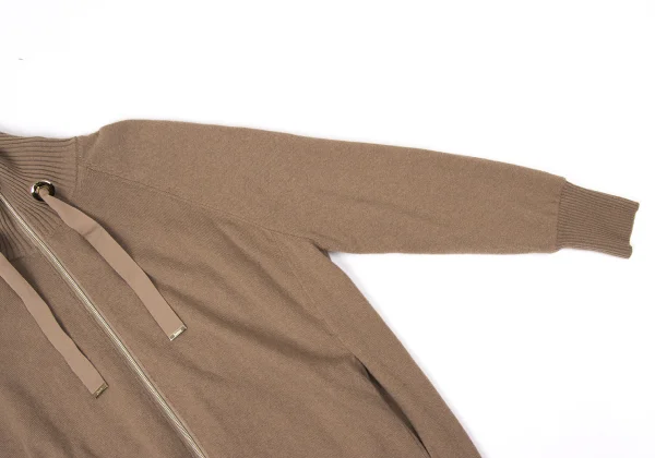 HERNO RESORT Wool Padded Double-zip Long Knit Blouson K-170180_007