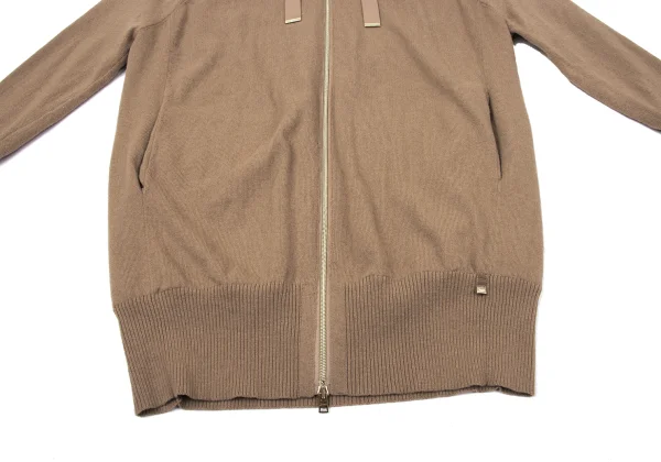 HERNO RESORT Wool Padded Double-zip Long Knit Blouson K-170180_009