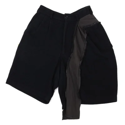 H&M×COMME des GARCONS Wool Blend Switching Design Shorts