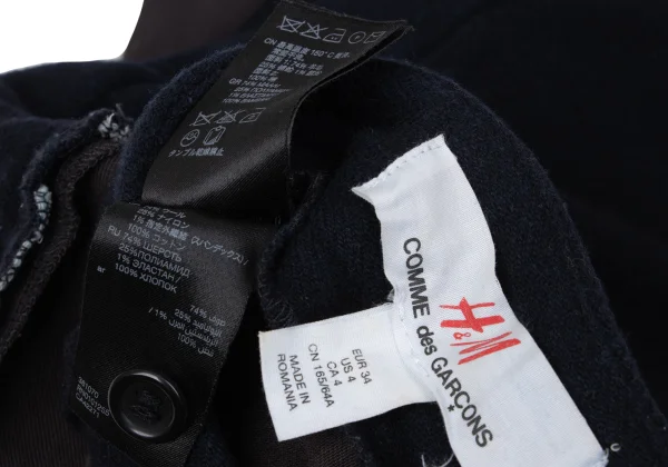 H&M×COMME des GARCONS Wool Blend Switching Design Shorts K-170184_017