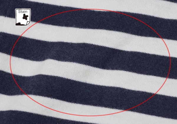 PLAY COMME des GARCONS Heart Logo Print Striped T-shirt K-170186_010