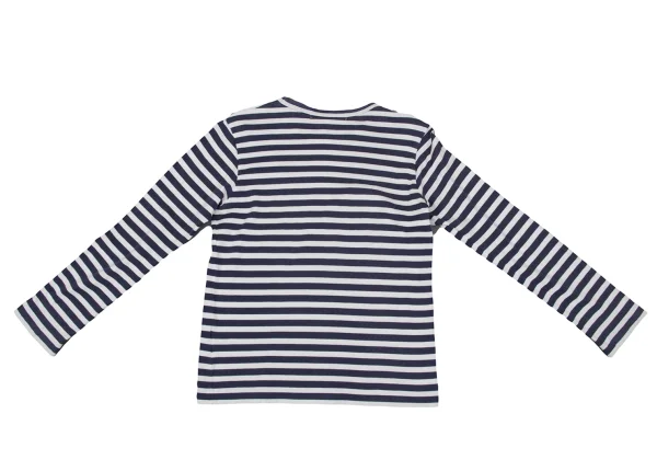 PLAY COMME des GARCONS Heart Logo Print Striped T-shirt K-170186_012