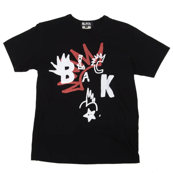 BLACK COMME des GARCONS Logo Print T-shirt Black,White,Red S K-170187_001