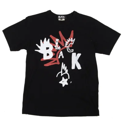 BLACK COMME des GARCONS Logo Print T-shirt