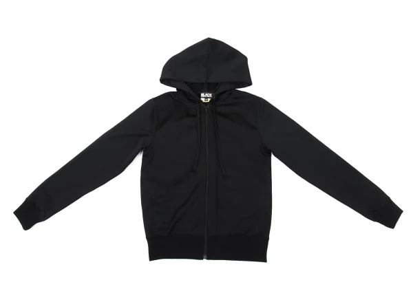 BLACK COMME des GARCONS Back Logo Print Poly Zip Hoodie K-170188_002