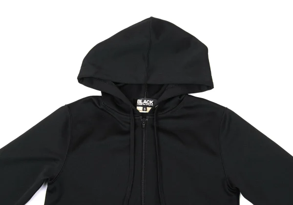 BLACK COMME des GARCONS Back Logo Print Poly Zip Hoodie K-170188_003