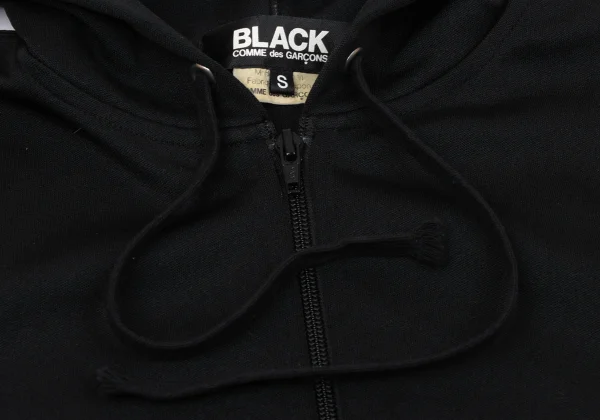 BLACK COMME des GARCONS Back Logo Print Poly Zip Hoodie K-170188_004