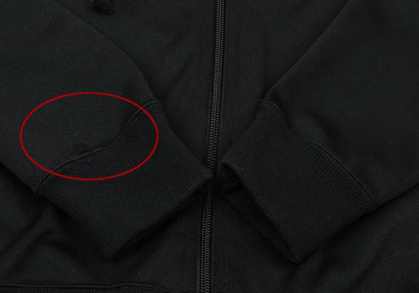 BLACK COMME des GARCONS Back Logo Print Poly Zip Hoodie K-170188_006