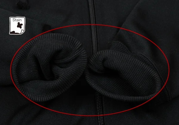 BLACK COMME des GARCONS Back Logo Print Poly Zip Hoodie K-170188_008