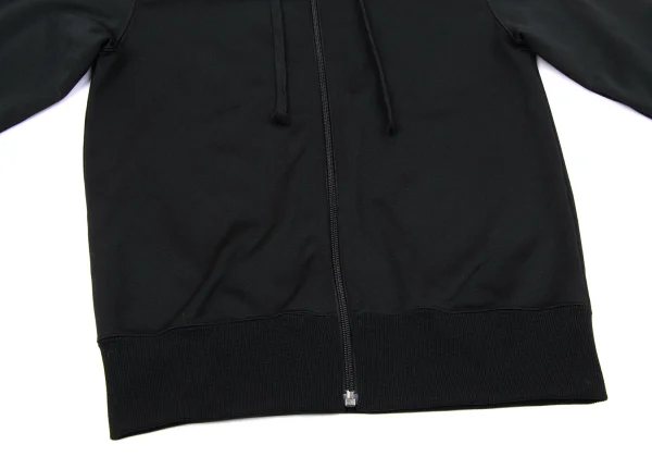 BLACK COMME des GARCONS Back Logo Print Poly Zip Hoodie K-170188_009