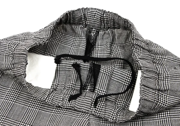 BLACK COMME des GARCONS Wool Glen Check Tapered Pants K-170189_003